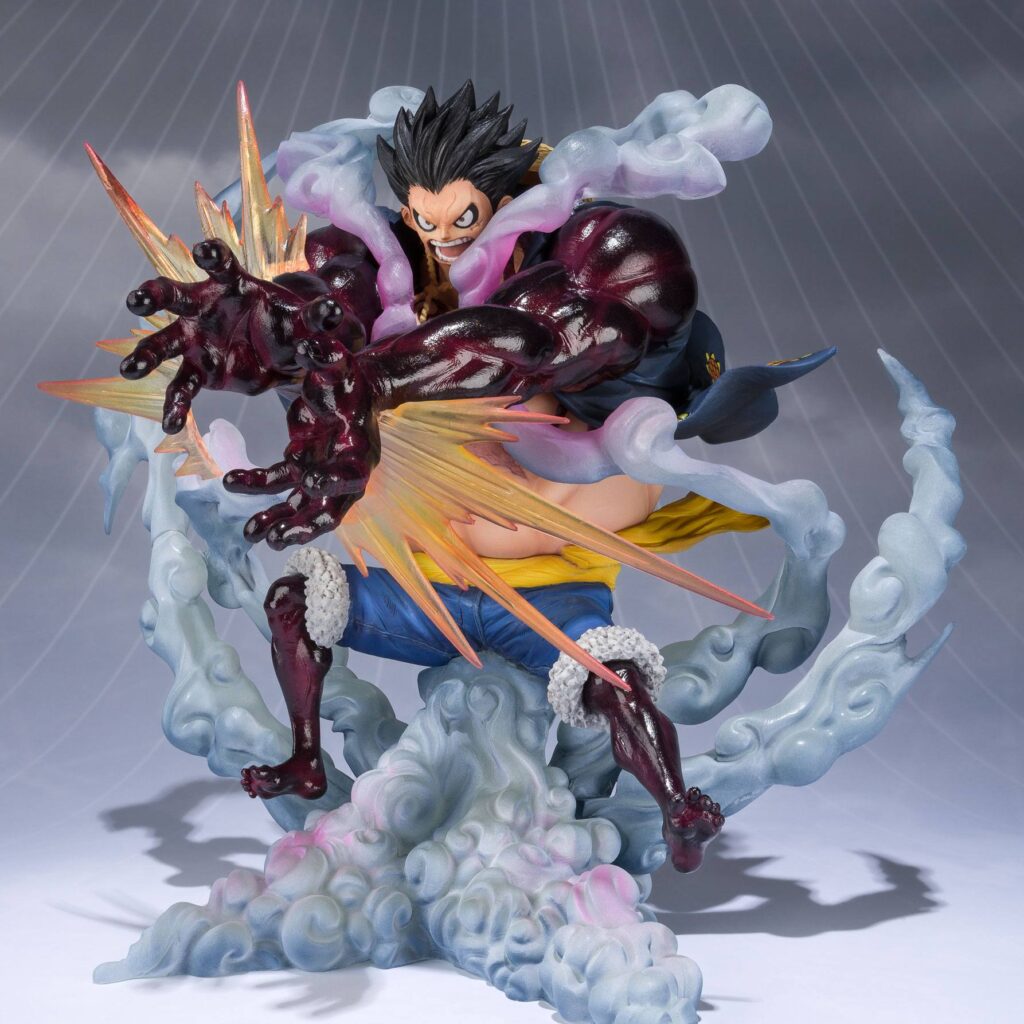 One Piece FiguartsZERO PVC Statue Monkey D. Luffy Gear 4 Leo Bazooka Reissue 18 cm