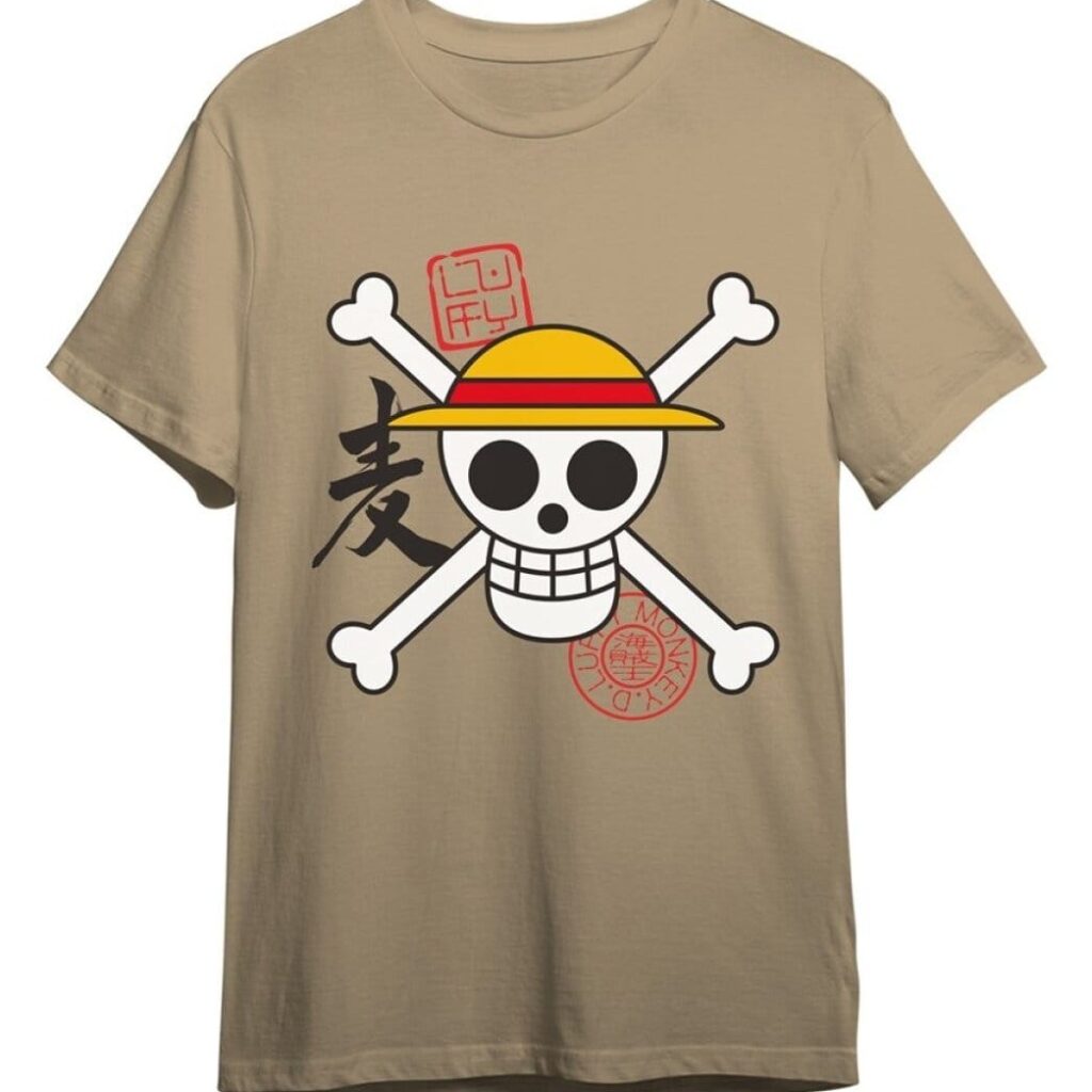 One Piece T-Shirt Skull Sand