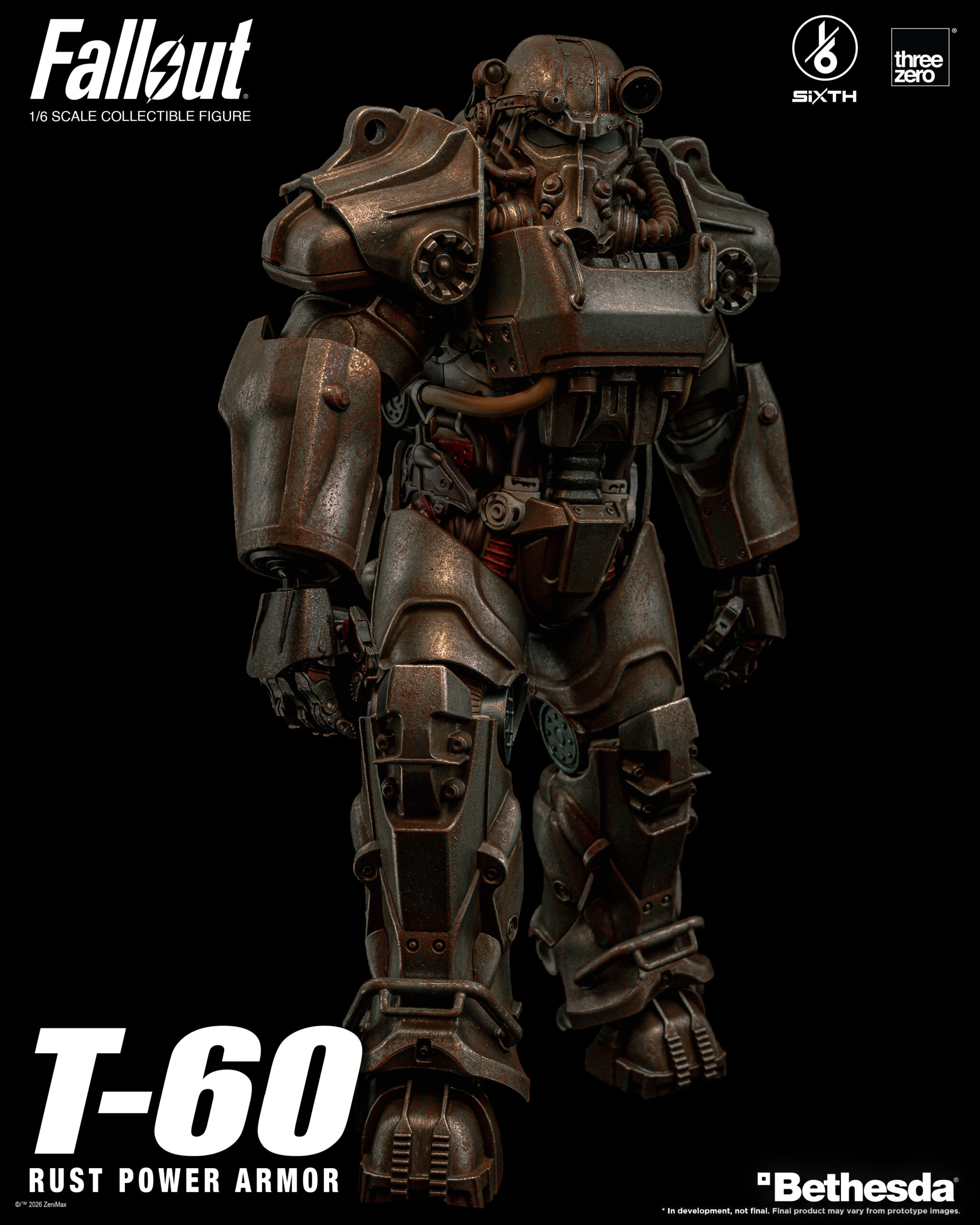 Fallout 1/6 T-60 Rust Power Armor Statue - Afbeelding 17