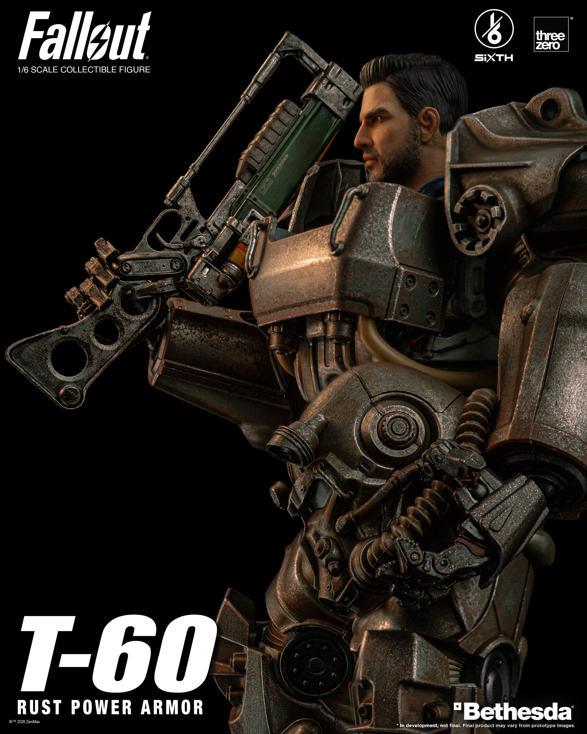 Fallout 1/6 T-60 Rust Power Armor Statue - Afbeelding 8