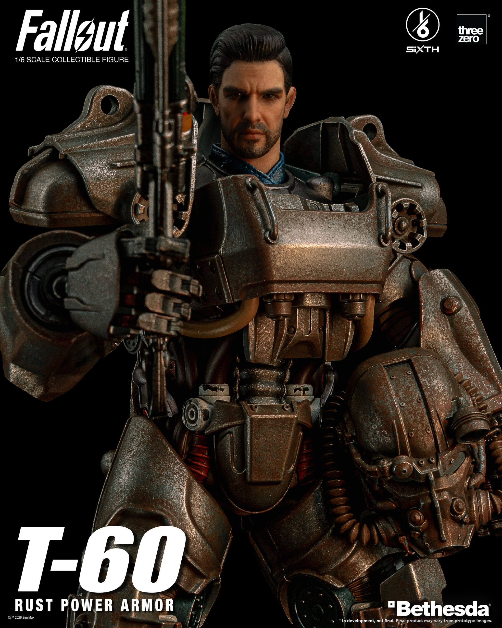 Fallout 1/6 T-60 Rust Power Armor Statue - Afbeelding 7