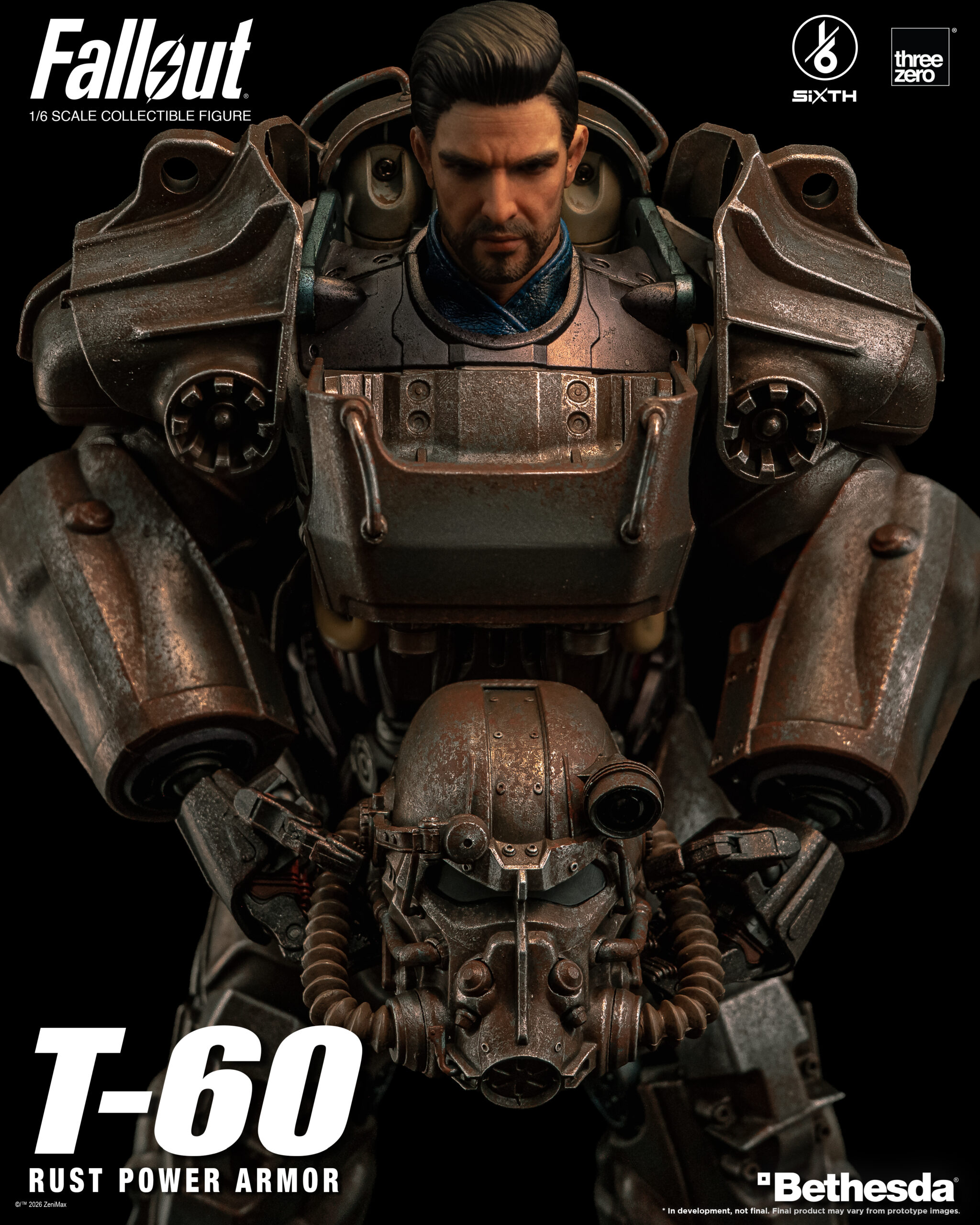 Fallout 1/6 T-60 Rust Power Armor Statue - Afbeelding 3
