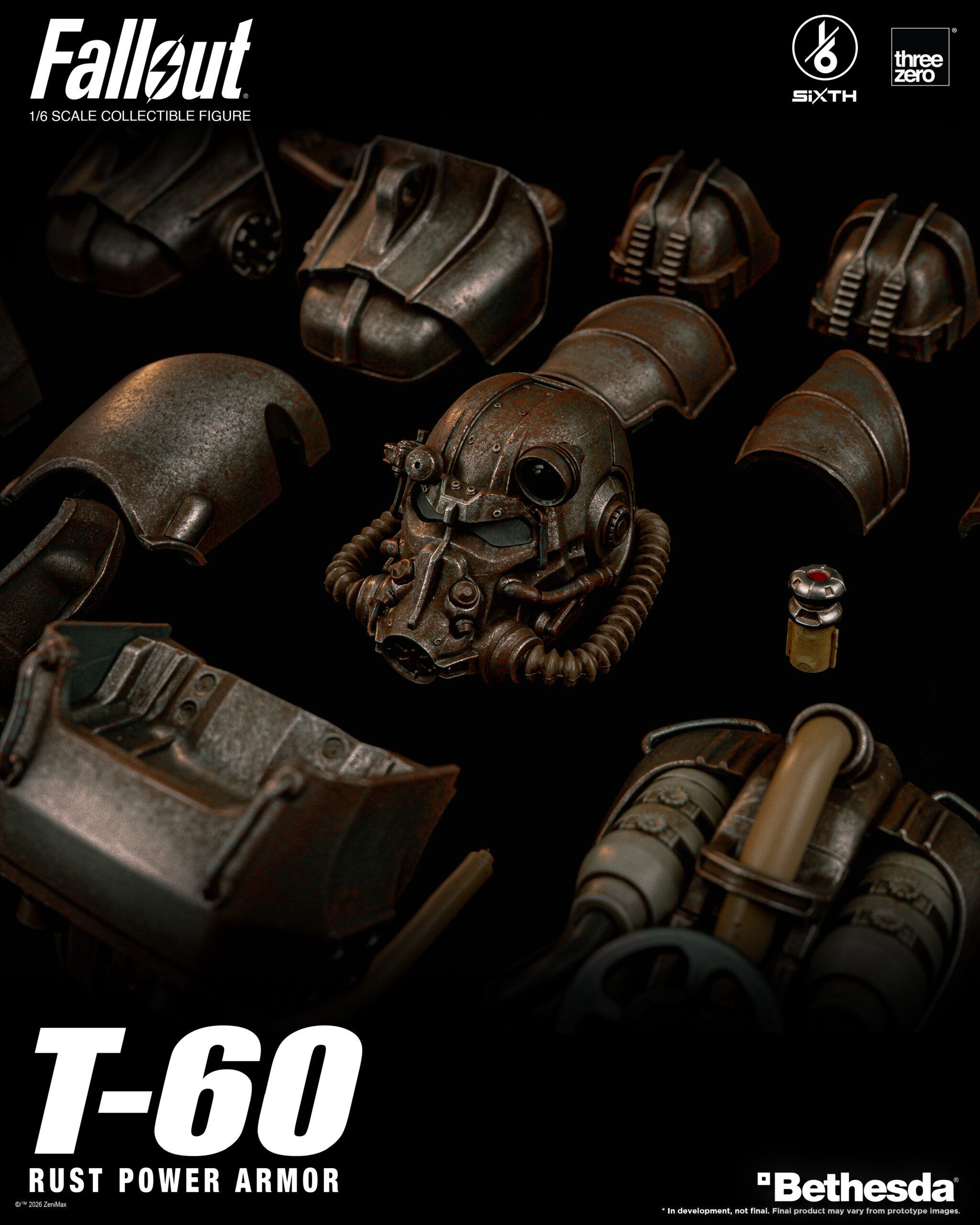 Fallout 1/6 T-60 Rust Power Armor Statue - Afbeelding 5