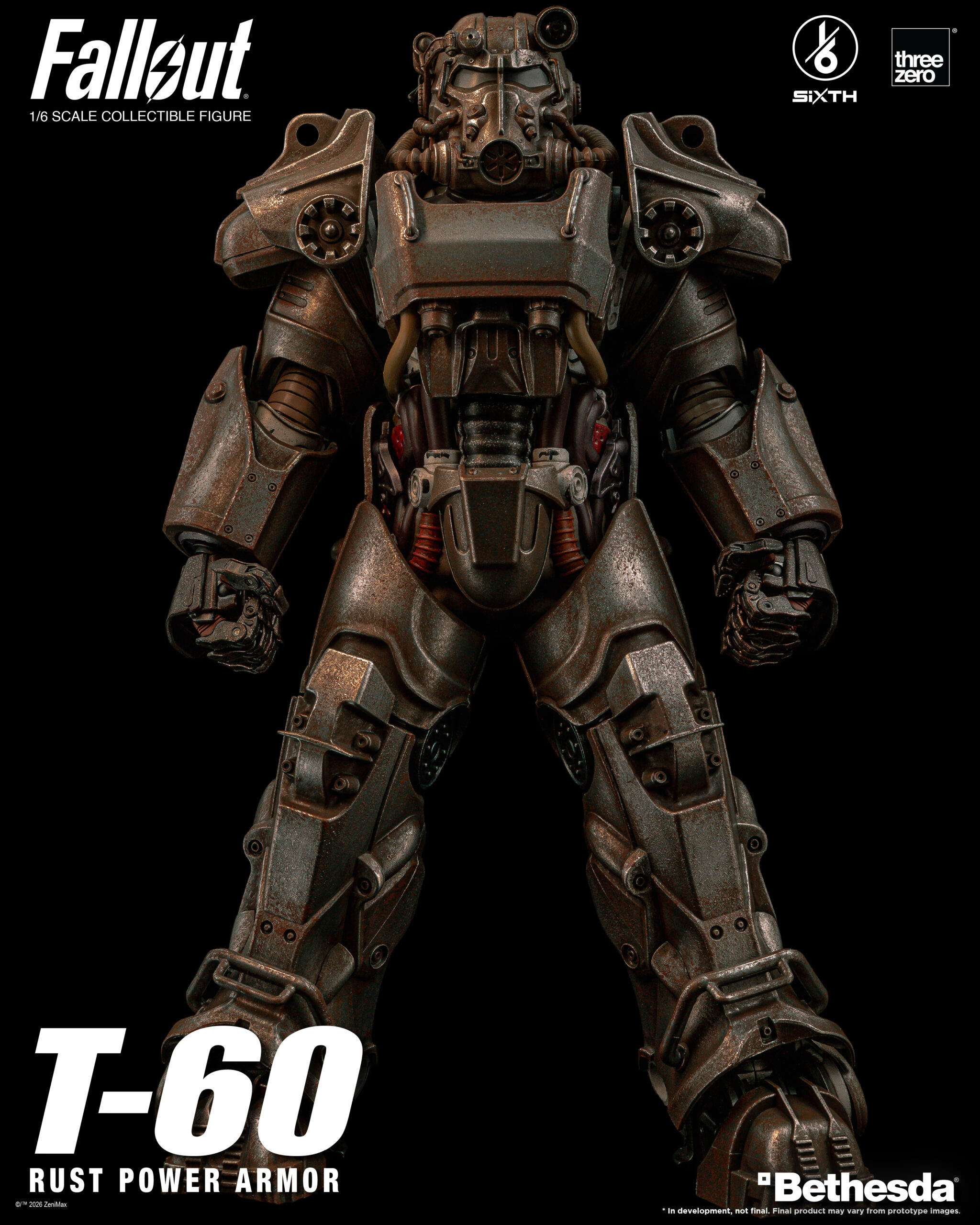 Fallout 1/6 T-60 Rust Power Armor Statue - Afbeelding 18
