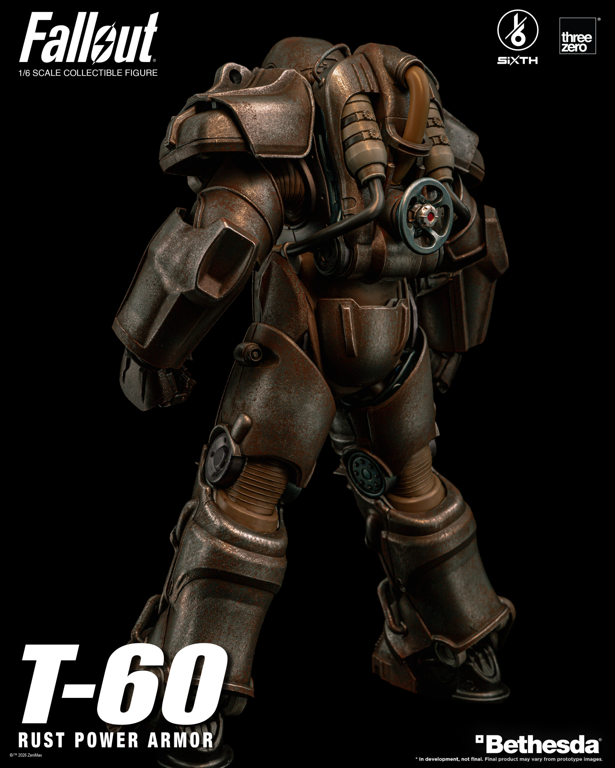Fallout 1/6 T-60 Rust Power Armor Statue - Afbeelding 16