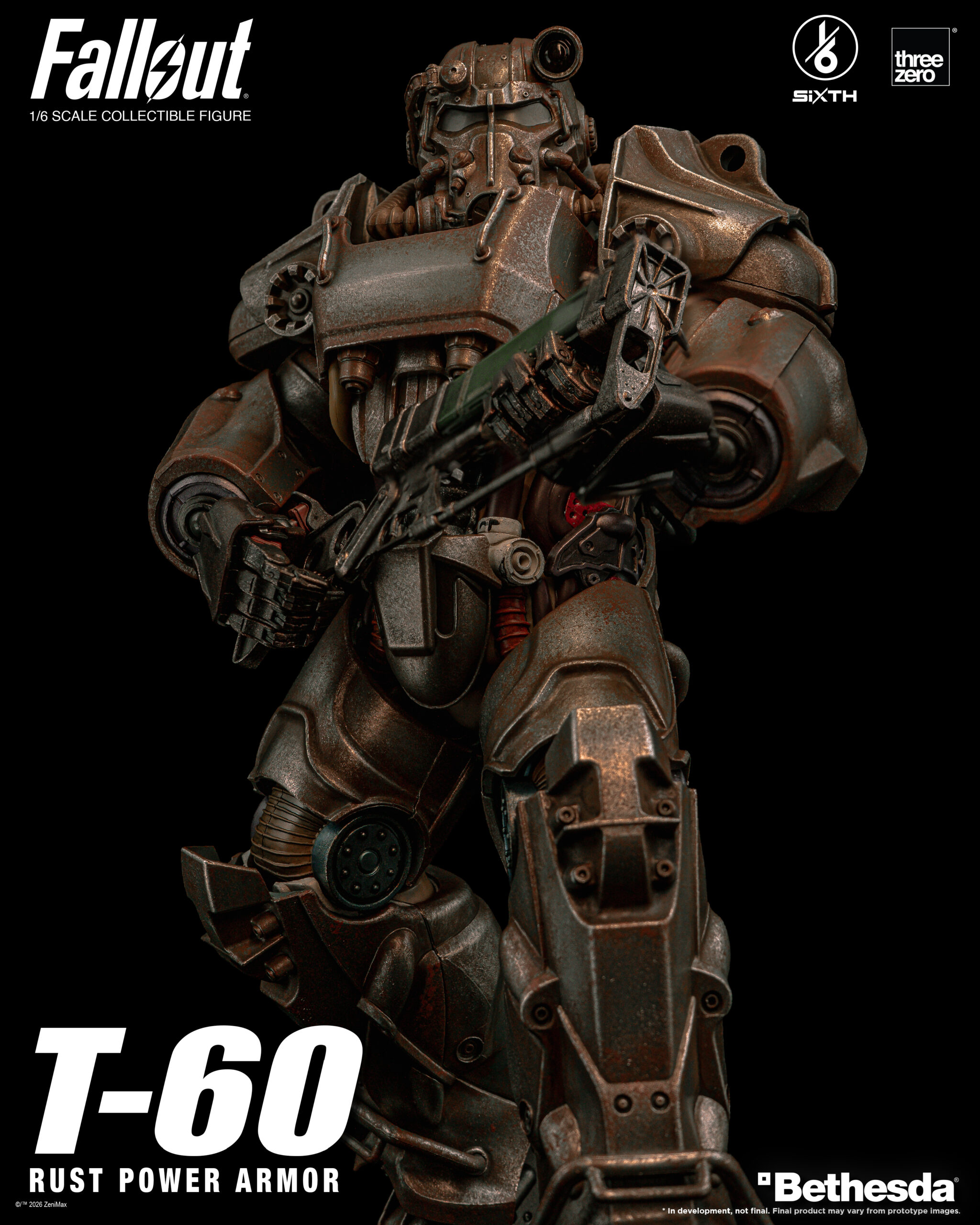 Fallout 1/6 T-60 Rust Power Armor Statue - Afbeelding 12