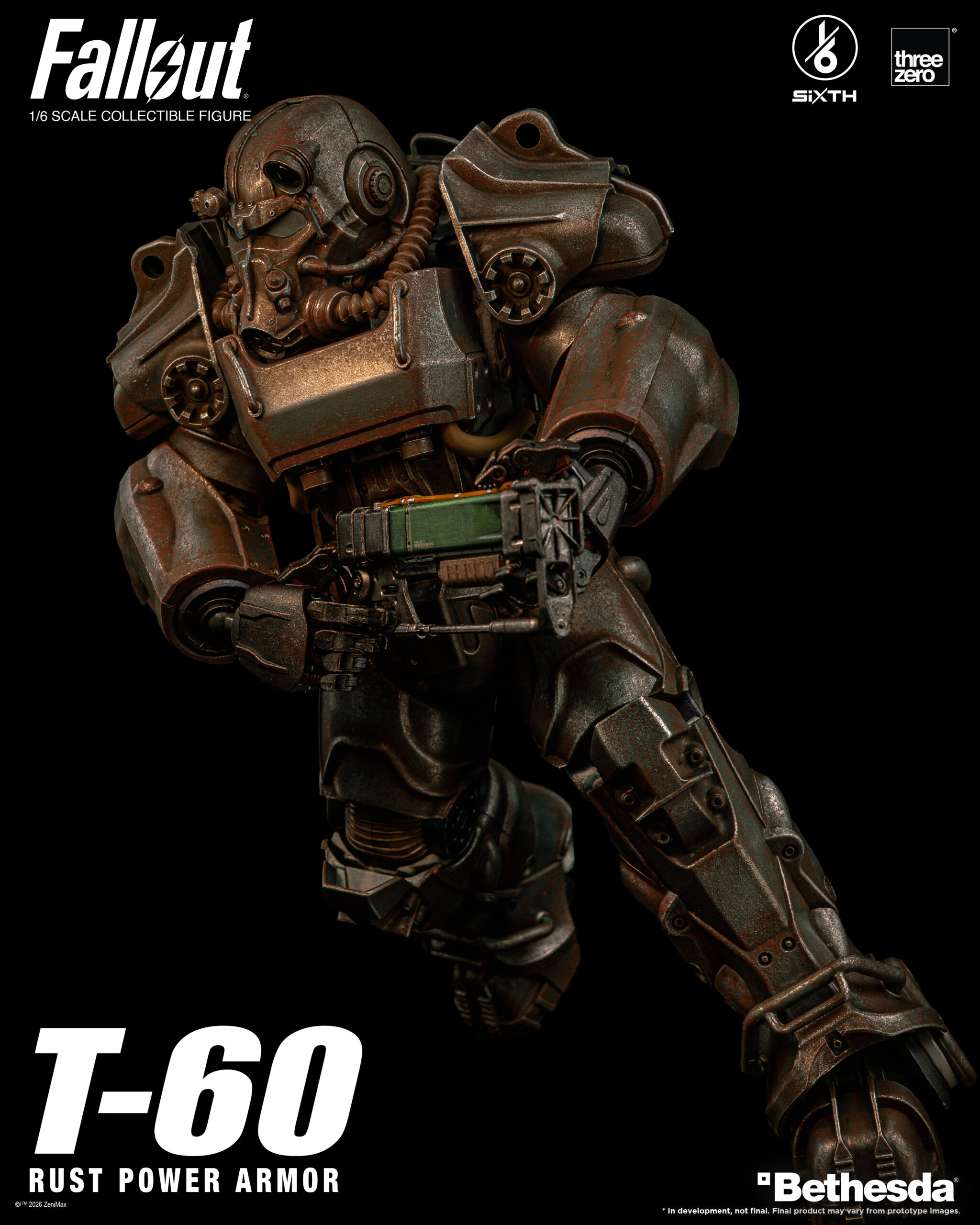 Fallout 1/6 T-60 Rust Power Armor Statue - Afbeelding 11