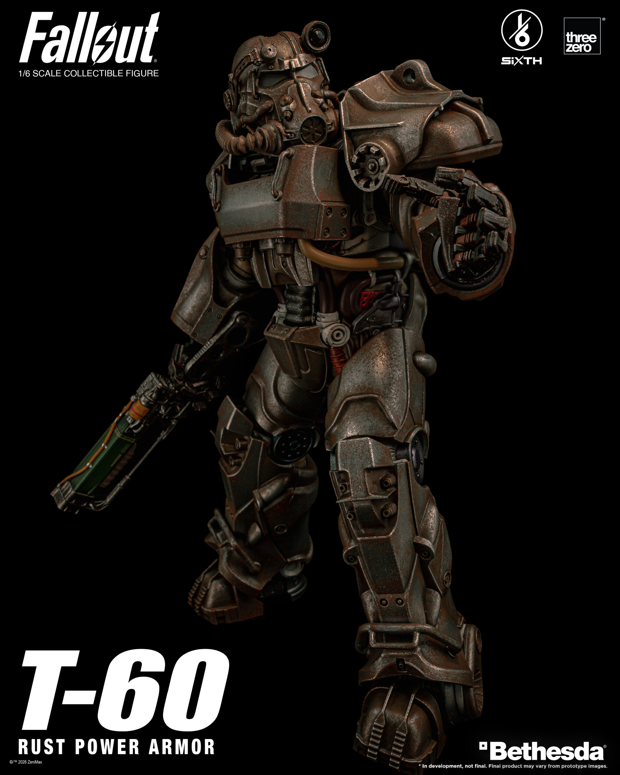 Fallout 1/6 T-60 Rust Power Armor Statue - Afbeelding 10