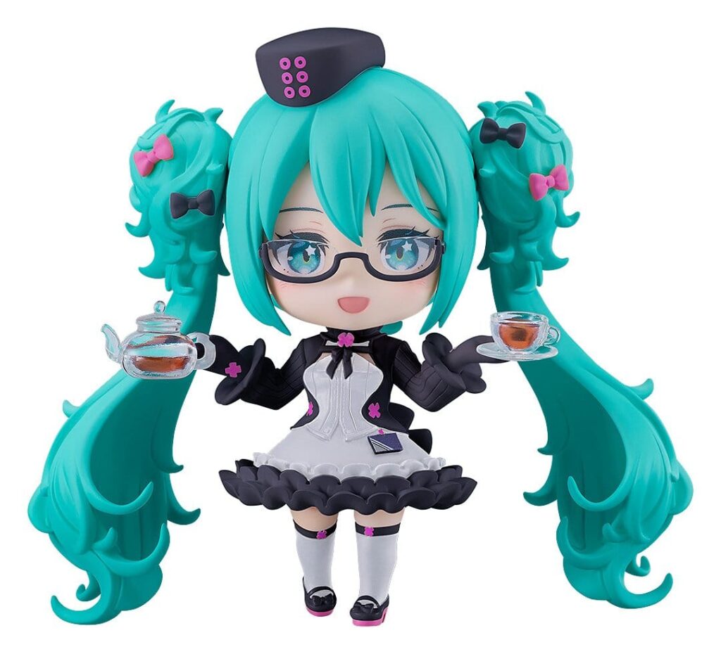 Character Vocal Series 01 : Figurine Nendoroid Hatsune Miku, version « Lunettes x Café », 10 cm