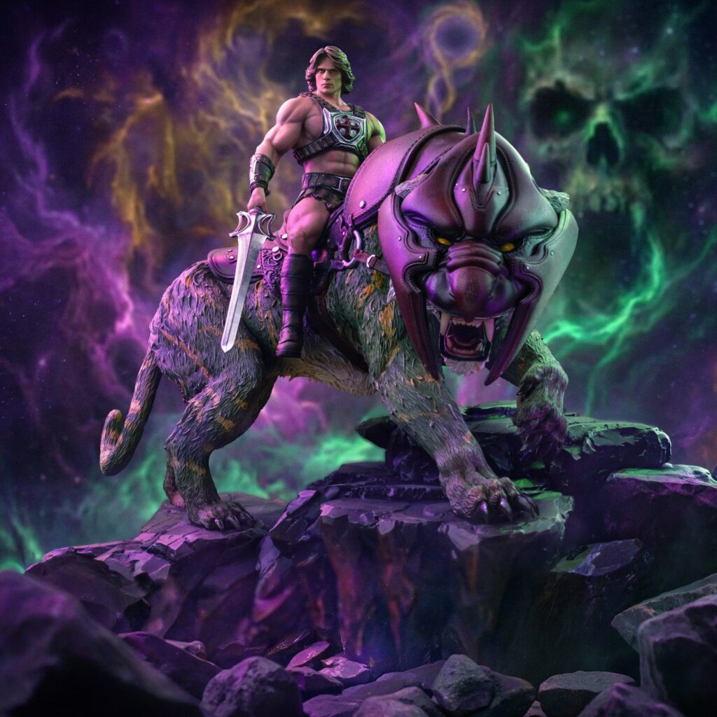 Masters of the Universe Iron Studios Art Scale Statue 1/10 He-Man and Battle Cat 33 cm