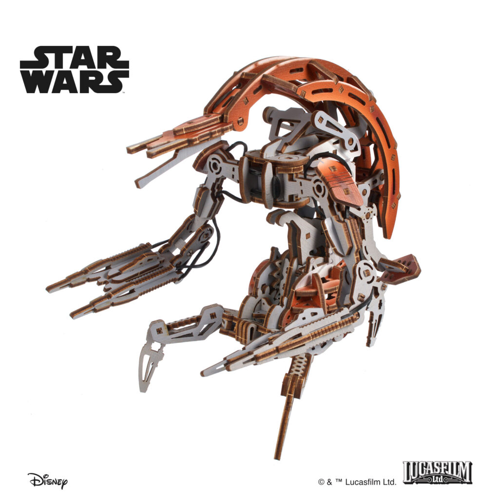UGEARS Star Wars™: Droideka Transforming 3D Wooden Model