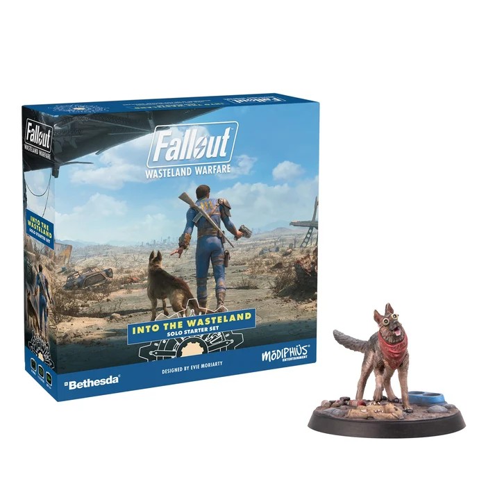 Fallout: Wasteland Warfare - Into the Wasteland-starterset & Dogmeat met beschermbril